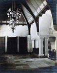 Op deze foto zijn de decoraties op het gewelf goed te zien.
<br/>
Archief Stichting Vrienden van de Spieghelkerk, 1925